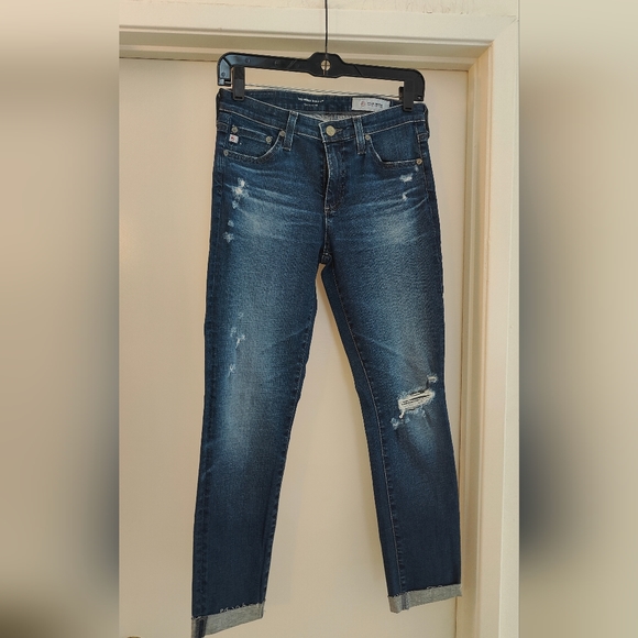 Ag Adriano Goldschmied Denim - AG jeans the prima cigarette roll up cropped skinny jean